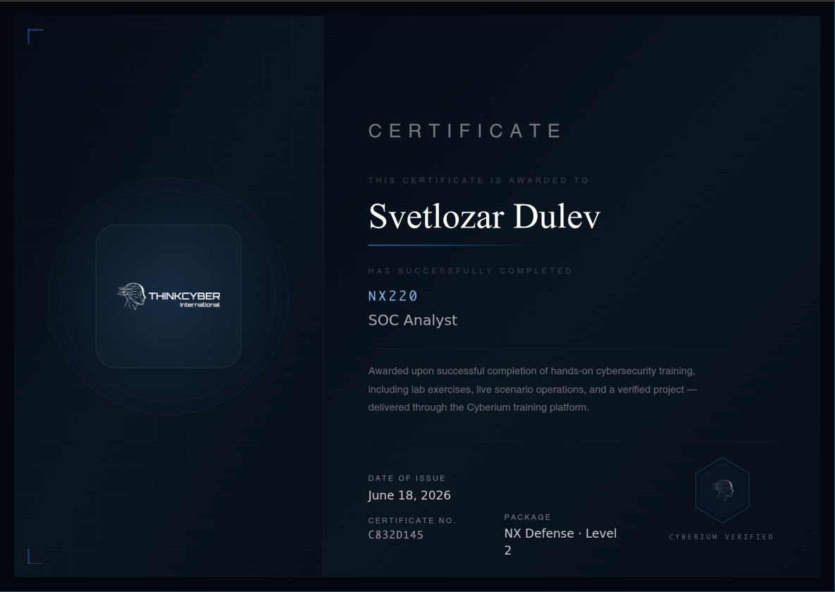 ThinkCyber regular cybersecurity certification